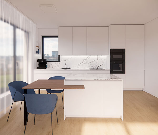 bila kuchyně inspirace