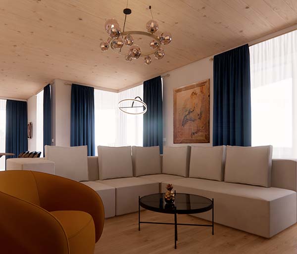 návrh interiéru bytu art deco