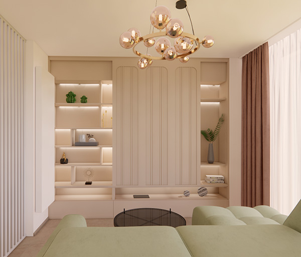 návrh obývacího pokoje