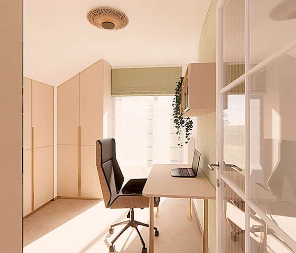 návrh domácí pracovny